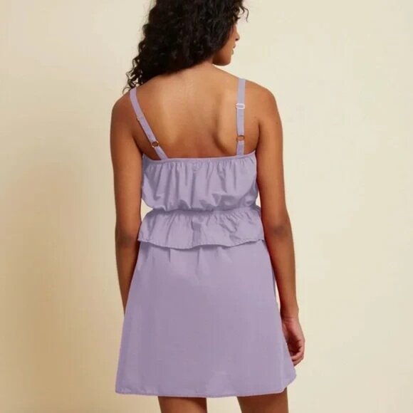 Nation LTD. NWT Truly Purple Pima Cotton Mini Dress Size XS‎ - Picture 2 of 9